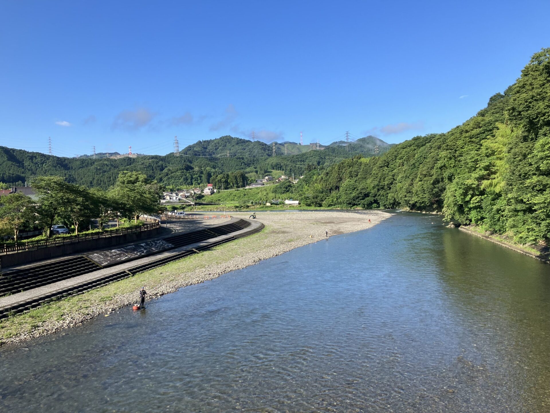 あきる野市の河川公園